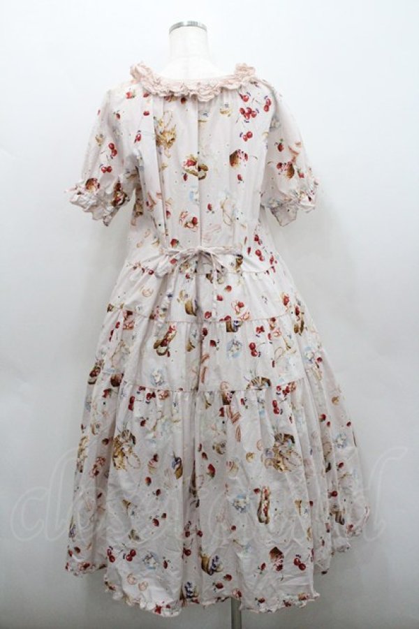 画像2: PINK HOUSE / スイーツスプリングバニープリントミディワンピース  ピンク I-26-01-29-085-LO-OP-SA-ZI (2)