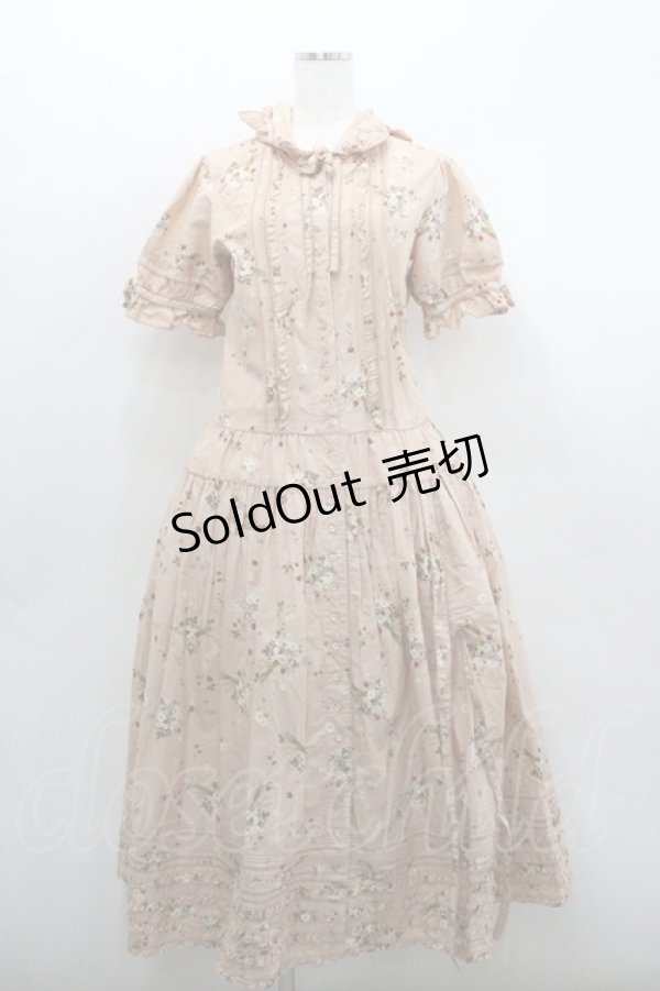 画像2: PINK HOUSE / いちごフラワーブーケ総柄半袖ワンピース  ピンク I-26-01-29-087-LO-OP-SA-ZI (2)