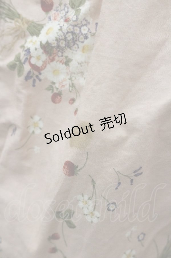 画像7: PINK HOUSE / いちごフラワーブーケ総柄半袖ワンピース  ピンク I-26-01-29-087-LO-OP-SA-ZI (7)