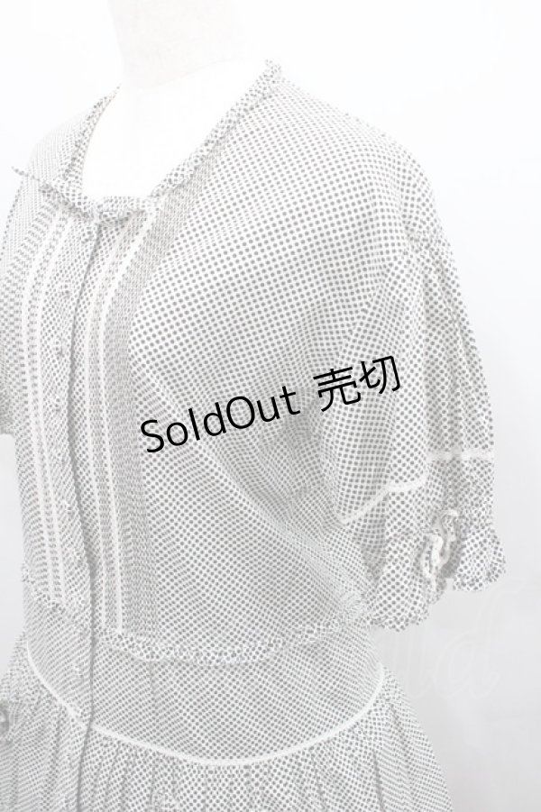 画像3: PINK HOUSE / ドット半袖ワンピース  黒Ｘ白 I-26-01-29-088-LO-OP-SA-ZI (3)