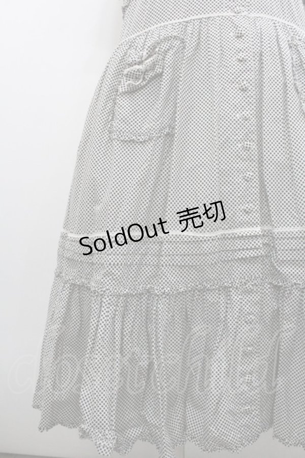 画像4: PINK HOUSE / ドット半袖ワンピース  黒Ｘ白 I-26-01-29-088-LO-OP-SA-ZI (4)