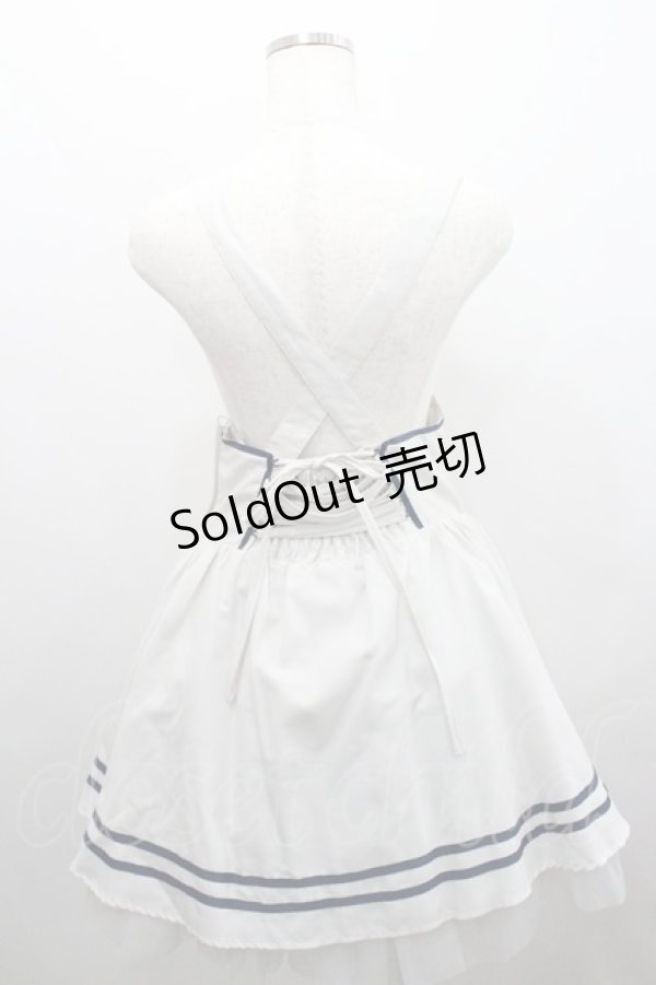 画像2: Blue rouge / コルセット風サス付きスカート  グレー I-26-01-29-091-CA-SK-TE-ZI (2)