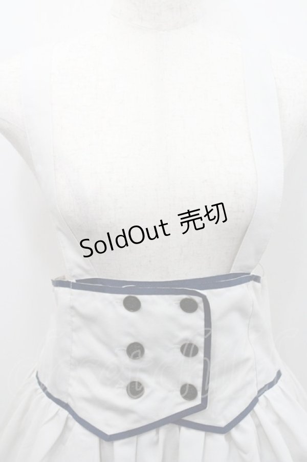 画像3: Blue rouge / コルセット風サス付きスカート  グレー I-26-01-29-091-CA-SK-TE-ZI (3)