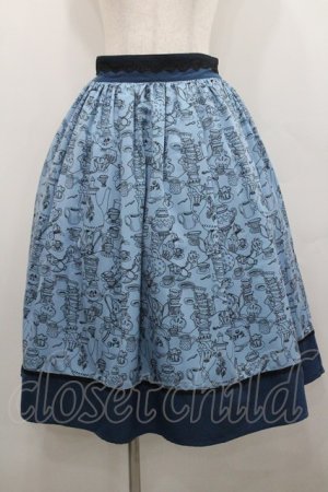 画像: axes femme POETIQUE / 不思議の国のアリススカート M ブルー I-26-01-29-092-AX-SK-TE-ZI