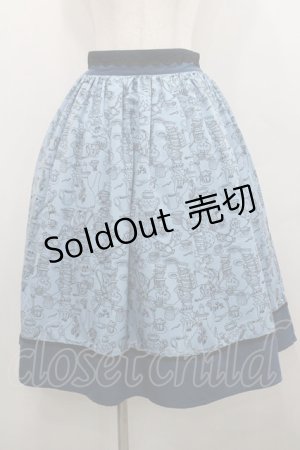 画像: axes femme POETIQUE / 不思議の国のアリススカート M ブルー I-26-01-29-092-AX-SK-TE-ZI