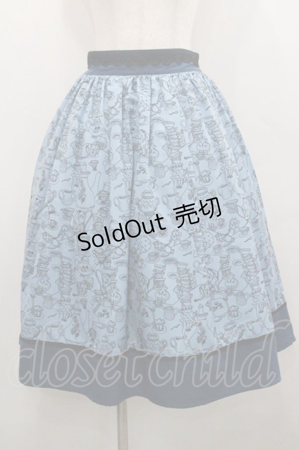 画像1: axes femme POETIQUE / 不思議の国のアリススカート M ブルー I-26-01-29-092-AX-SK-TE-ZI (1)