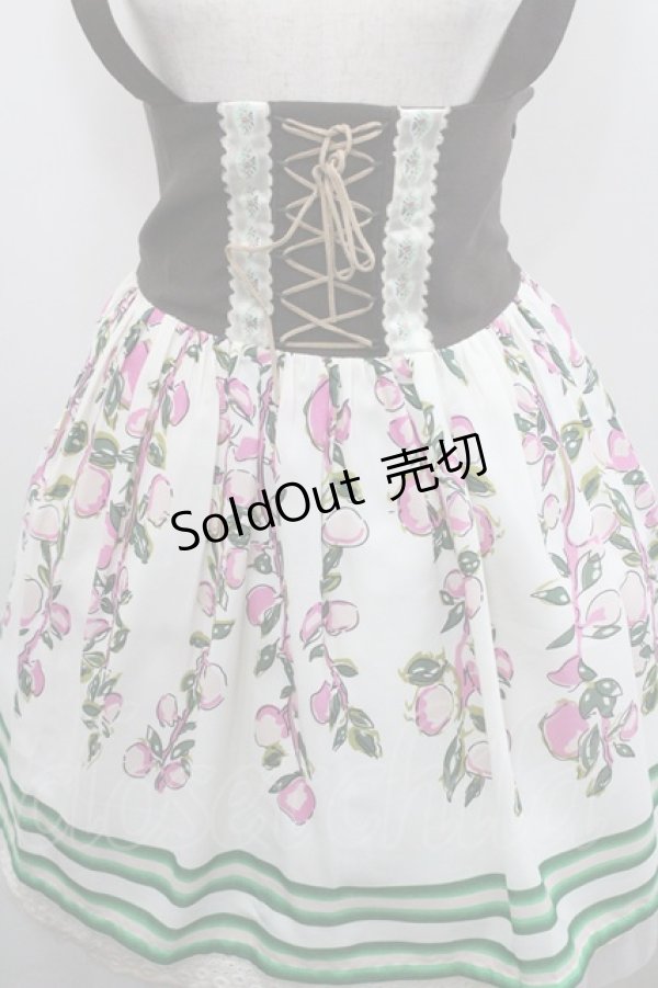 画像3: Blue rouge / サス付きスカート  ブラウン×オフ I-26-01-29-095-CA-SK-TE-ZI (3)