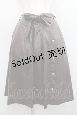 画像: axes femme / エコレザープリーツスカート  ブラウン I-26-01-29-097-AX-SK-SA-ZI