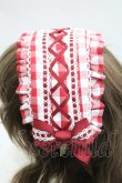 画像3: metamorphose / ヘッドドレス風カチューシャ(ギンガム)  赤×白 I-26-01-29-103-ME-AC-TE-ZI (3)
