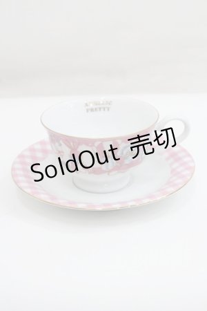画像: Angelic Pretty / MELODY TOYSティーカップ&ソーサーセット  白Ｘピンク I-26-01-29-105-AP-ZA-SA-ZI