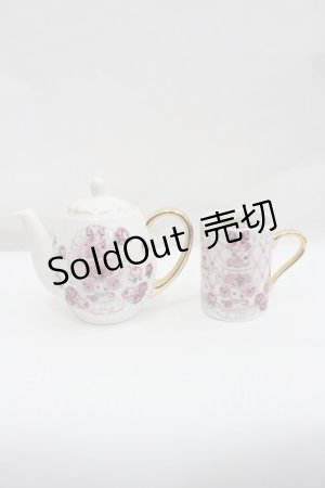 画像: Angelic Pretty / ティーポット&マグカップセット  白Ｘピンク I-26-01-29-106-AP-ZA-SA-ZI