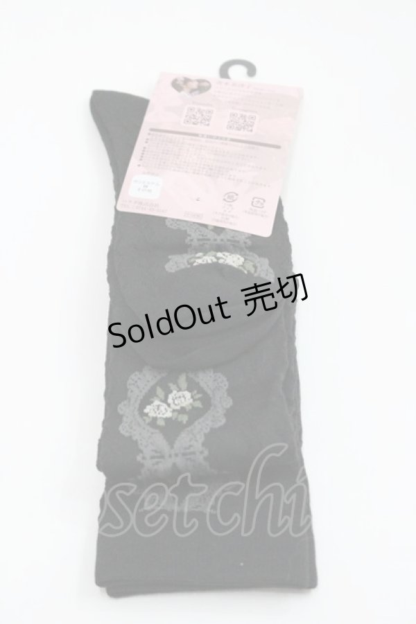 画像2: m petit by misako / ECAMOVKバラレースソックス 23-25CM  I-26-01-29-110-LO-ZA-SA-ZI (2)