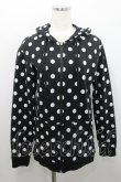 画像1: yaponskii / 水玉ジップパーカー  黒 I-26-01-29-013-PU-TO-TE-ZI (1)