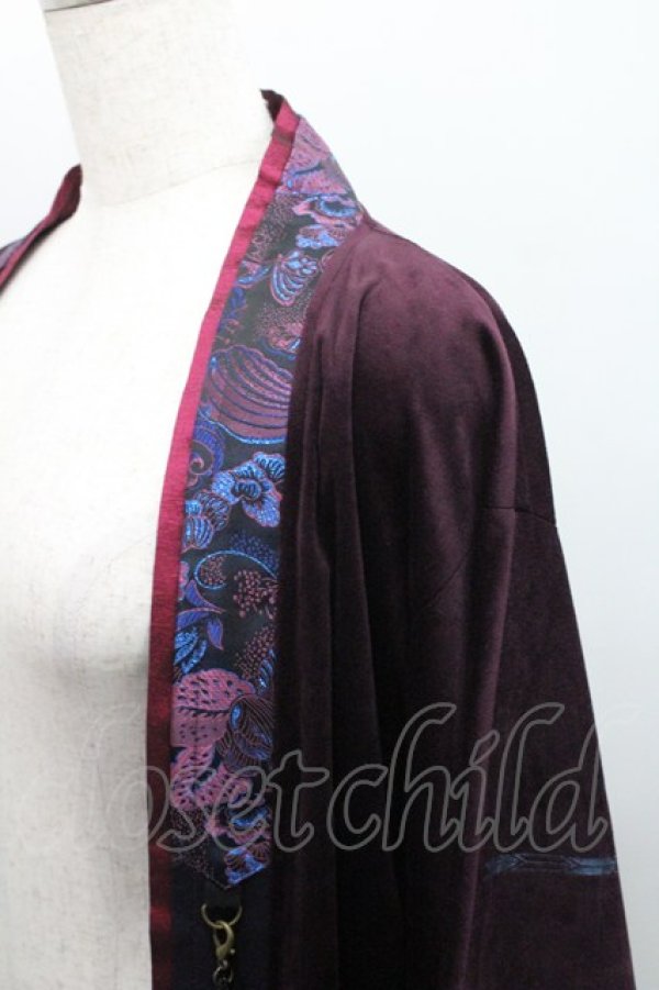 画像3: Ozz oneste / 着物袖ベロア羽織  パープル I-26-01-29-015-OO-TO-SA-ZI (3)