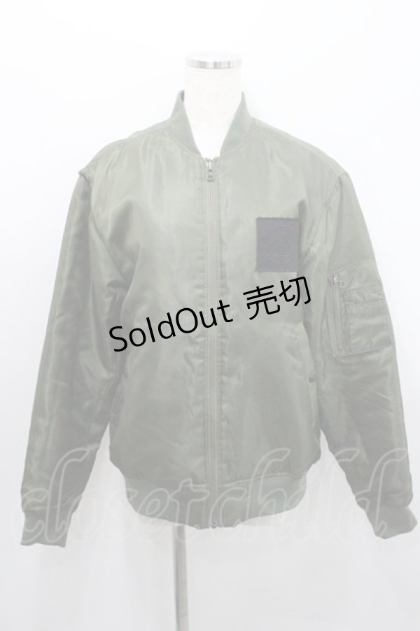 画像1: MINT NeKO / 胸元ワッペンMA-1 S カーキ I-26-01-29-017-HN-JA-TE-ZI (1)