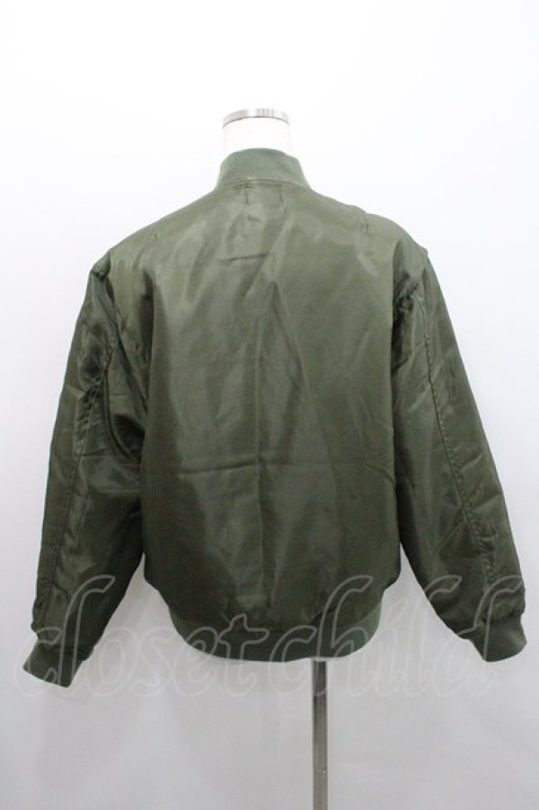 画像2: MINT NeKO / 胸元ワッペンMA-1 S カーキ I-26-01-29-017-HN-JA-TE-ZI (2)