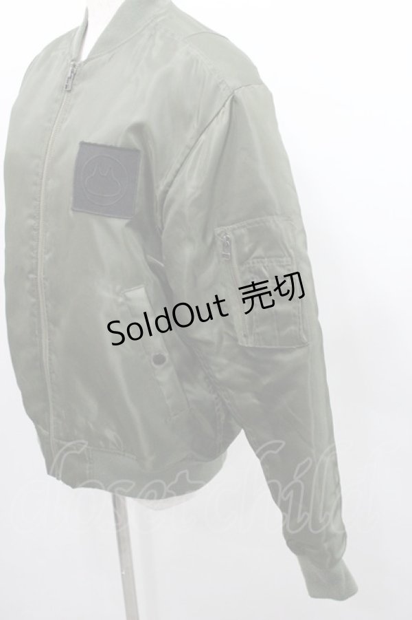 画像3: MINT NeKO / 胸元ワッペンMA-1 S カーキ I-26-01-29-017-HN-JA-TE-ZI (3)