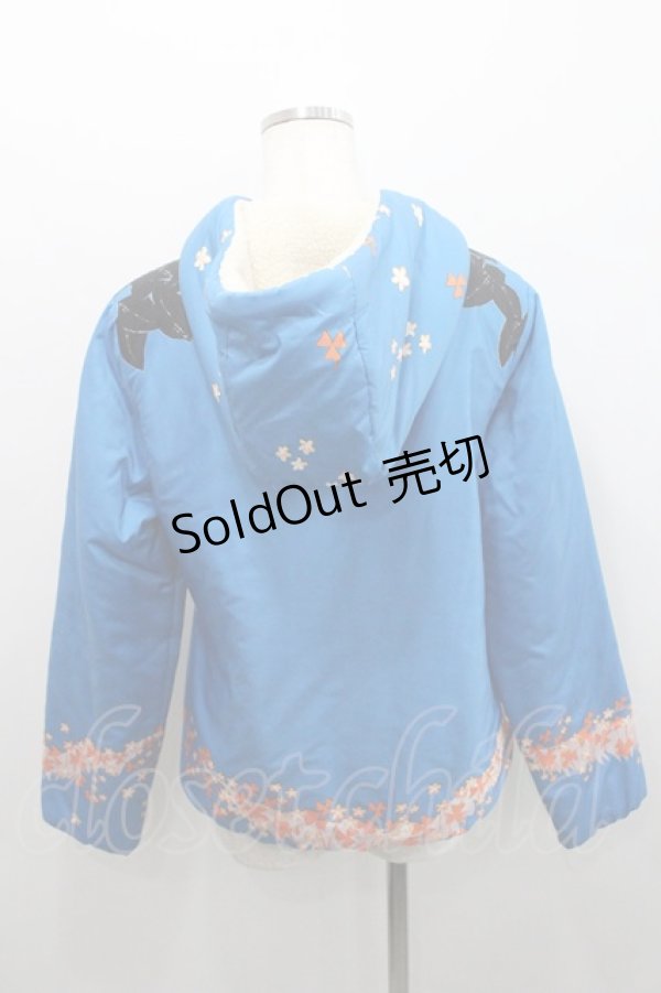 画像2: franche lippee black / 不思議の国のアリスジャケット  ブルー I-26-01-29-018-LO-CO-TE-ZI (2)