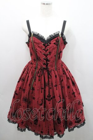 画像: Angelic Pretty / Holy Lanternジャンパースカート  ボルドー I-26-01-29-024-AP-OP-SA-ZI