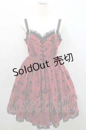 画像: Angelic Pretty / Holy Lanternジャンパースカート  ボルドー I-26-01-29-024-AP-OP-SA-ZI