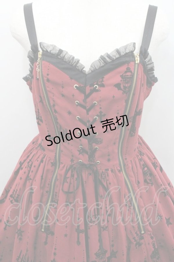 画像3: Angelic Pretty / Holy Lanternジャンパースカート  ボルドー I-26-01-29-024-AP-OP-SA-ZI (3)