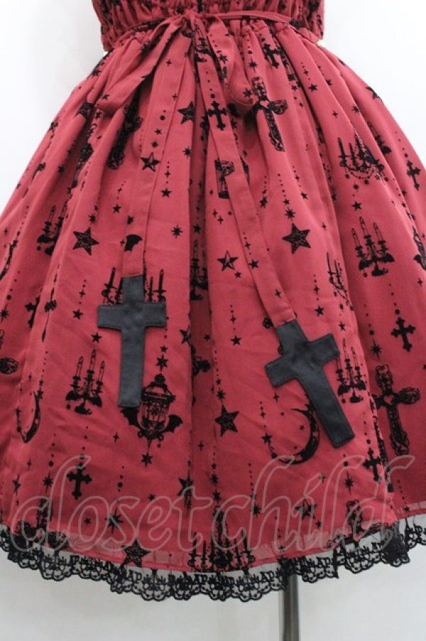 画像4: Angelic Pretty / Holy Lanternジャンパースカート  ボルドー I-26-01-29-024-AP-OP-SA-ZI (4)