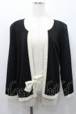 画像1: INGEBORG / 縁どりボレロカーディガン  ブラック I-26-01-31-025-LO-TO-SA-ZI (1)