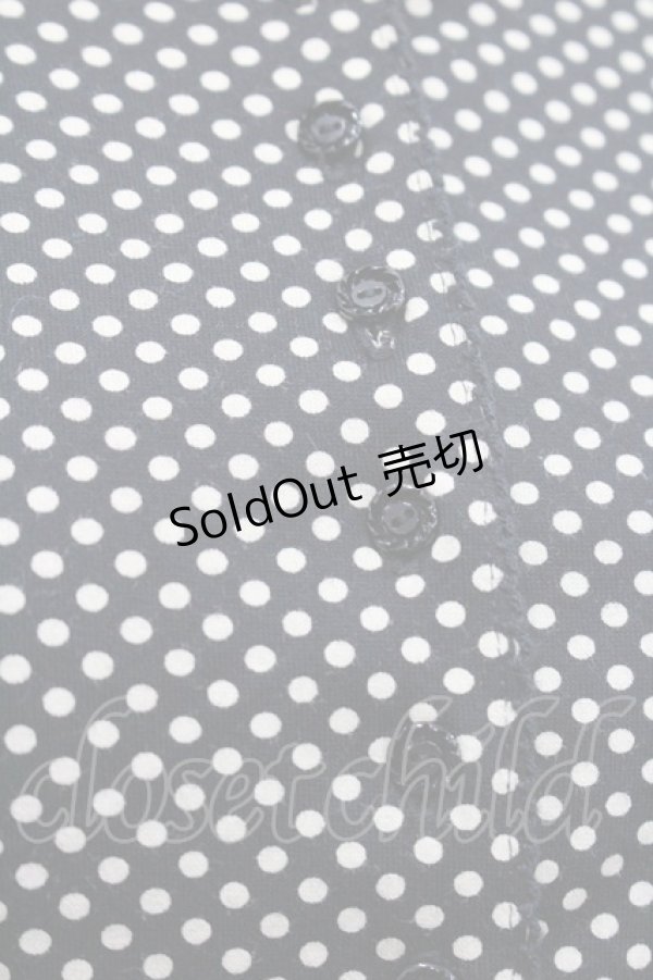 画像3: INGEBORG / 水玉五分袖カットソーカーディガン  ブラック I-26-01-31-026-LO-TO-SA-ZI (3)