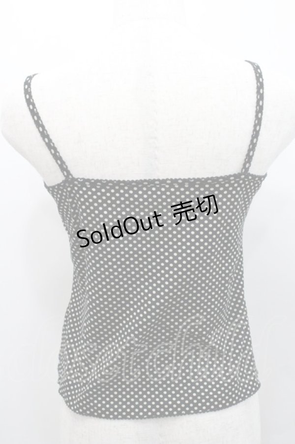 画像2: INGEBORG / 水玉キャミソール  ブラック I-26-01-31-027-LO-TO-SA-ZI (2)