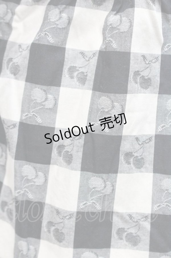 画像3: PINK HOUSE / チェリー柄切替トップス L ブラック I-26-01-31-028-LO-TO-SA-ZI (3)