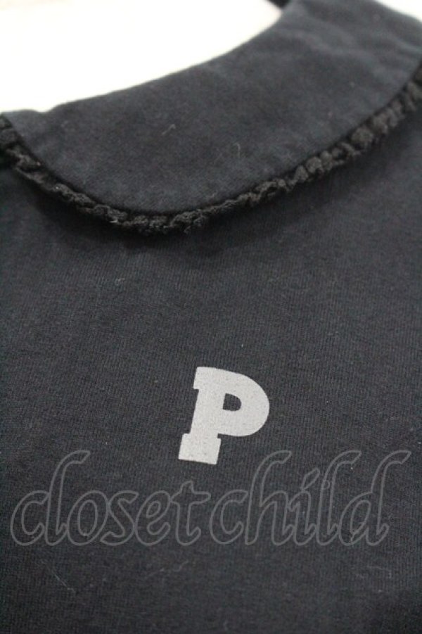 画像3: PINK HOUSE / 襟付きカットソーカーディガン  ブラック I-26-01-31-029-LO-TO-SA-ZI (3)