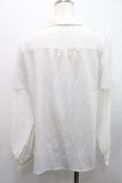 画像2: axes femme / メロディ刺繍ケープ袖ブラウス M 白 I-26-01-31-004-AX-BL-SA-ZI (2)