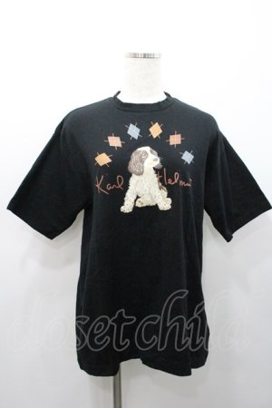 画像: Karl Helmut / アーガイル&犬pt半袖Tシャツ M ブラック I-26-01-31-033-EL-TS-SA-ZI