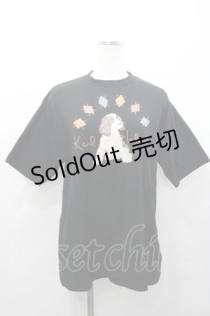 画像: Karl Helmut / アーガイル&犬pt半袖Tシャツ M ブラック I-26-01-31-033-EL-TS-SA-ZI