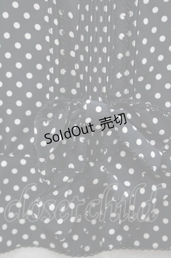 画像3: INGEBORG / 水玉半袖パフスリーブブラウス  ブラック I-26-01-31-035-LO-BL-SA-ZI (3)