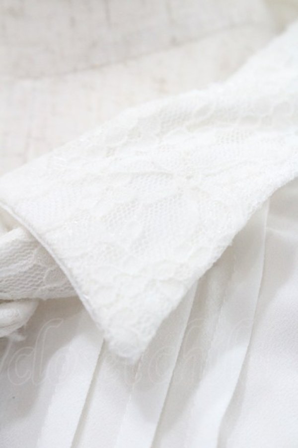 画像4: axes femme / メロディ刺繍ケープ袖ブラウス M 白 I-26-01-31-004-AX-BL-SA-ZI (4)