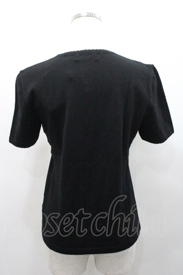 画像2: INGEBORG / レオパードファーポンポン付きプルオーバー L ブラック I-26-01-31-037-LO-TO-SA-ZI (2)