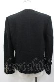画像2: INGEBORG / ツイード調金ボタンジャケット M ブラック I-26-01-31-041-LO-JA-SA-ZI (2)