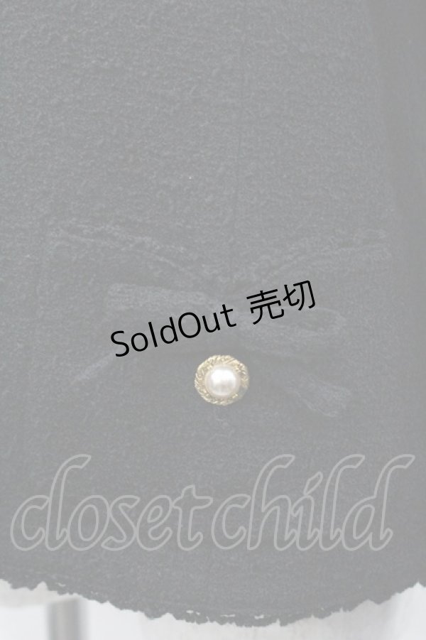 画像4: INGEBORG / ツイード調金ボタンジャケット M ブラック I-26-01-31-041-LO-JA-SA-ZI (4)