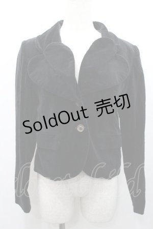 画像: Jane Marple / 別珍テーラードジャケット  黒 I-26-01-31-045-JM-JA-SA-ZI