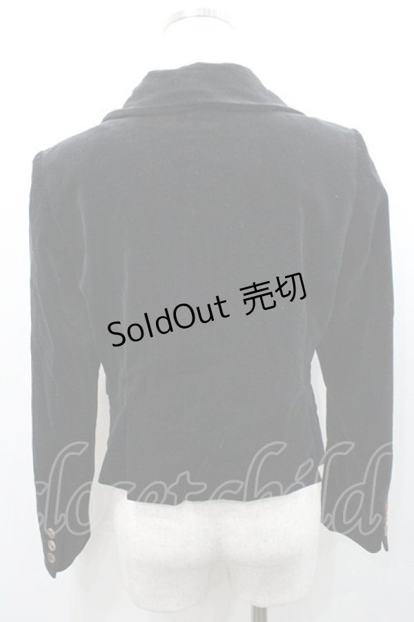 画像2: Jane Marple / 別珍テーラードジャケット  黒 I-26-01-31-045-JM-JA-SA-ZI (2)