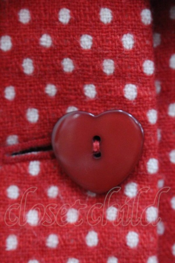 画像6: Angelic Pretty / エンジェルポニーコート(水玉)  エンジ I-26-01-31-047-AP-CO-SA-ZI (6)