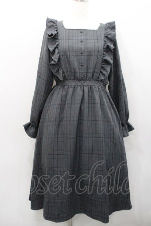 画像: m petit by misako / チェック長袖ワンピース M グレーチェック I-26-01-31-054-LO-OP-SA-ZI