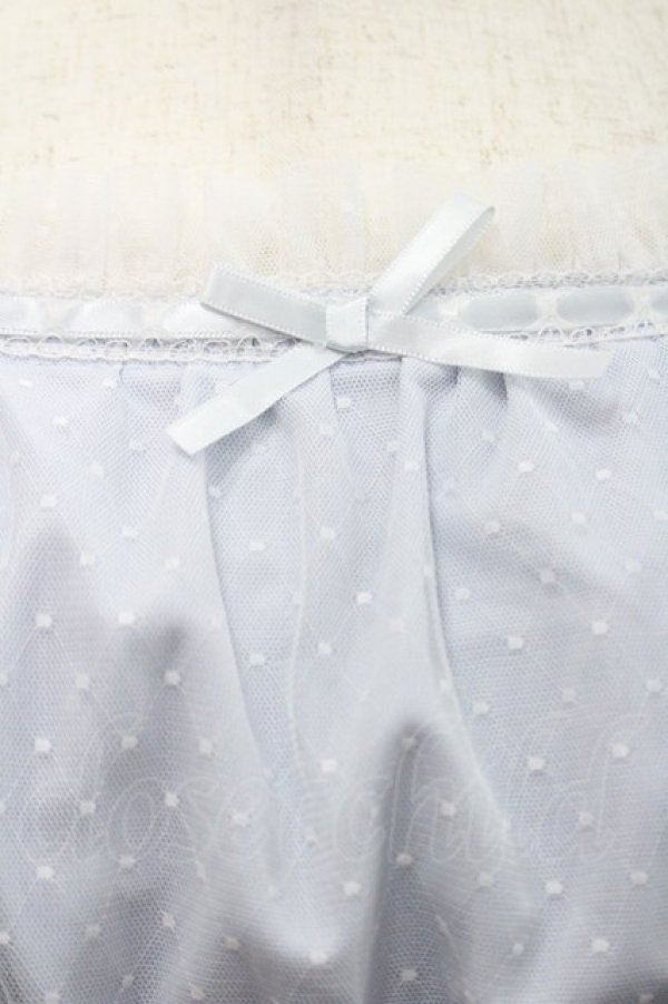 画像3: Honey Cinnamon / チュール重ねロングジャンパースカート  サックスＸ白 I-26-01-31-055-LO-OP-SA-ZI (3)