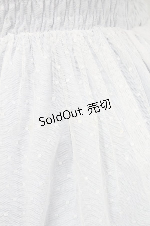 画像6: Honey Cinnamon / チュール重ねロングジャンパースカート  サックスＸ白 I-26-01-31-055-LO-OP-SA-ZI (6)