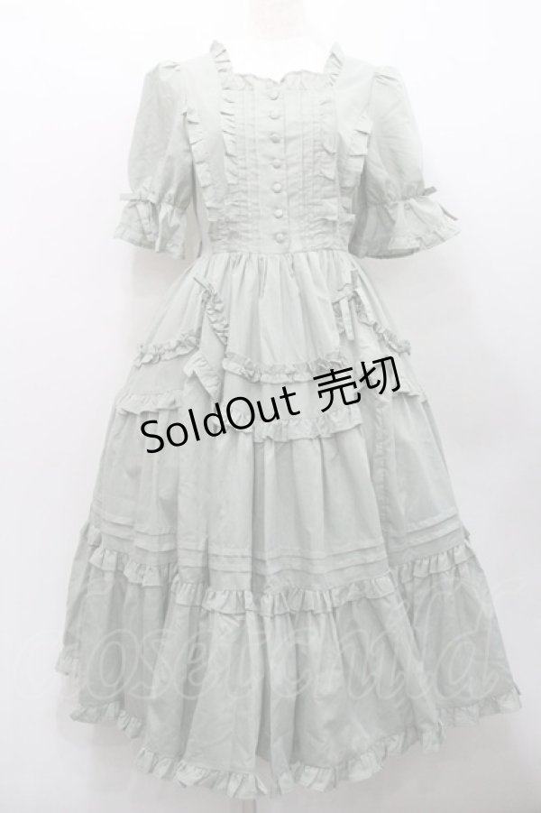 画像1: Chalmiere / フリルロングワンピース M グリーン I-26-01-31-056-0-OP-SA-ZI (1)