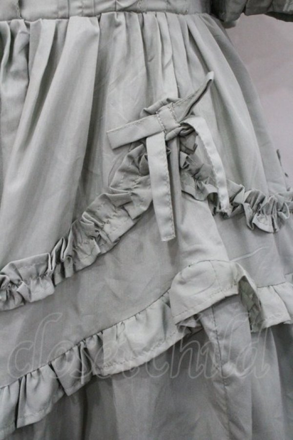 画像4: Chalmiere / フリルロングワンピース M グリーン I-26-01-31-056-0-OP-SA-ZI (4)