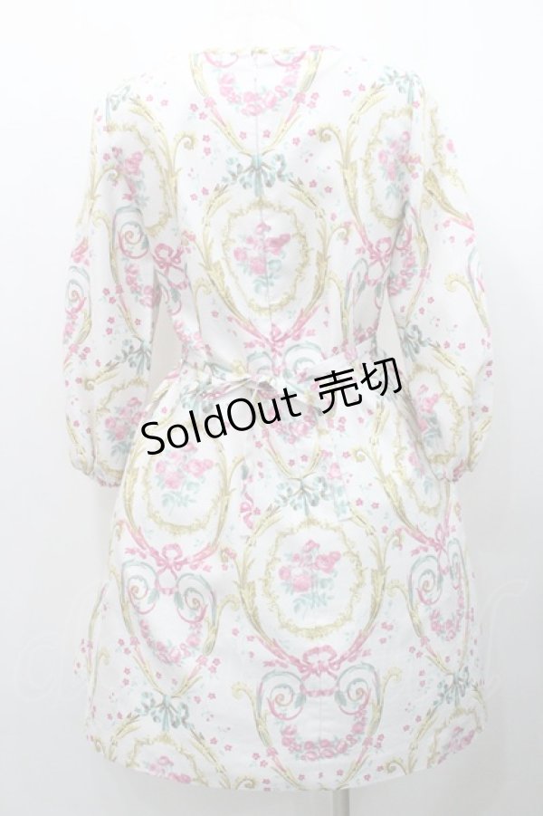 画像2: JESUS DIAMANTE / フェリエワンピ  アントーニア柄マリーピンク I-26-01-31-057-JE-OP-SA-ZI (2)