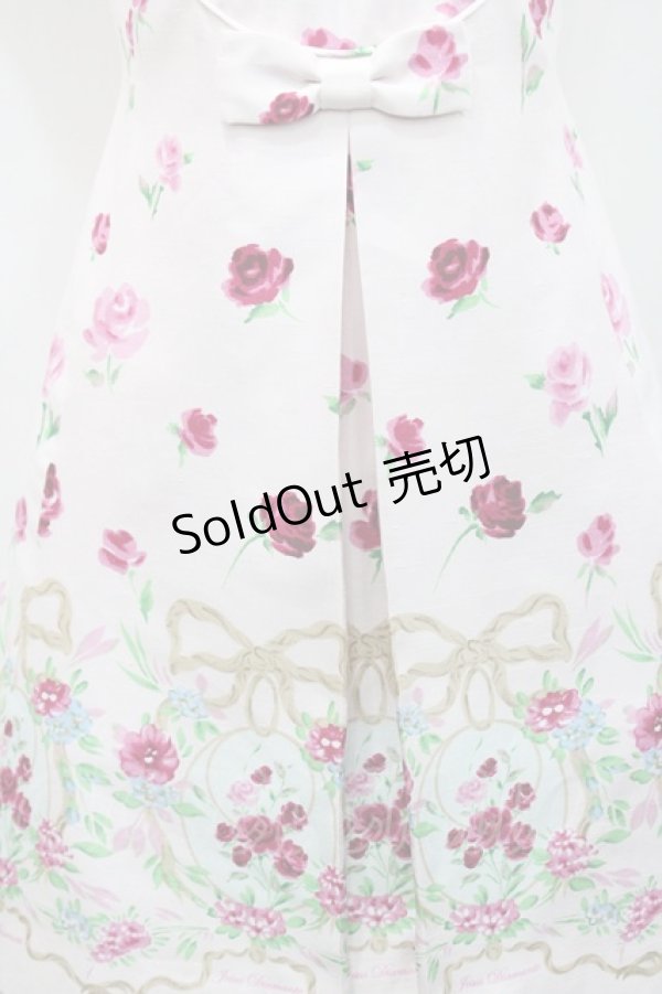 画像3: JESUS DIAMANTE / フレンチドールワンピ  オーナメントリボン柄オフ白 I-26-01-31-058-JE-OP-SA-ZI (3)