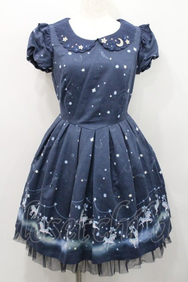 画像1: Secret Honey / メリーゴーランドワンピース 2 ネイビー I-26-01-31-061-CA-OP-TE-ZI (1)